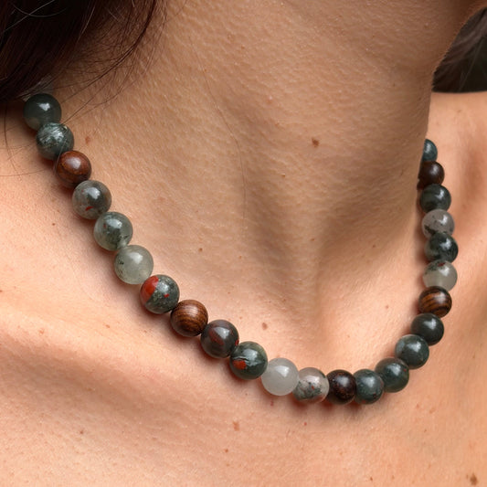 Bloodstone Down To Earth Necklace