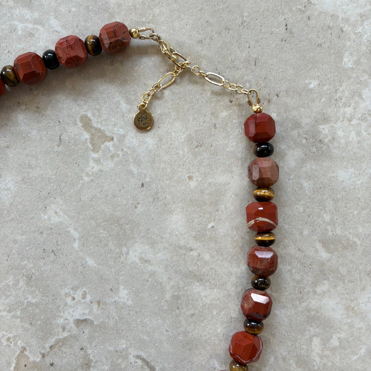 Red Jasper & Tigers Eye Necklace