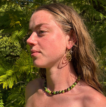 Australian Butter Jade Vibrant Earth Necklace