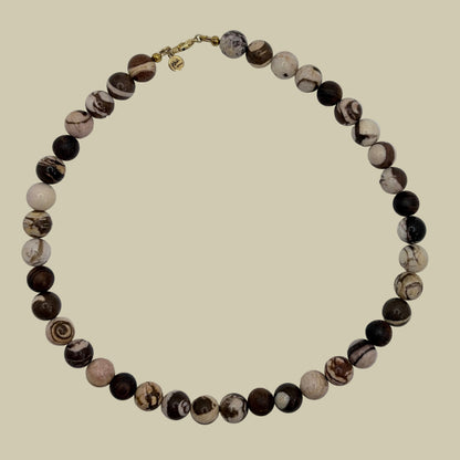 Zebra Jasper Down To Earth Necklace