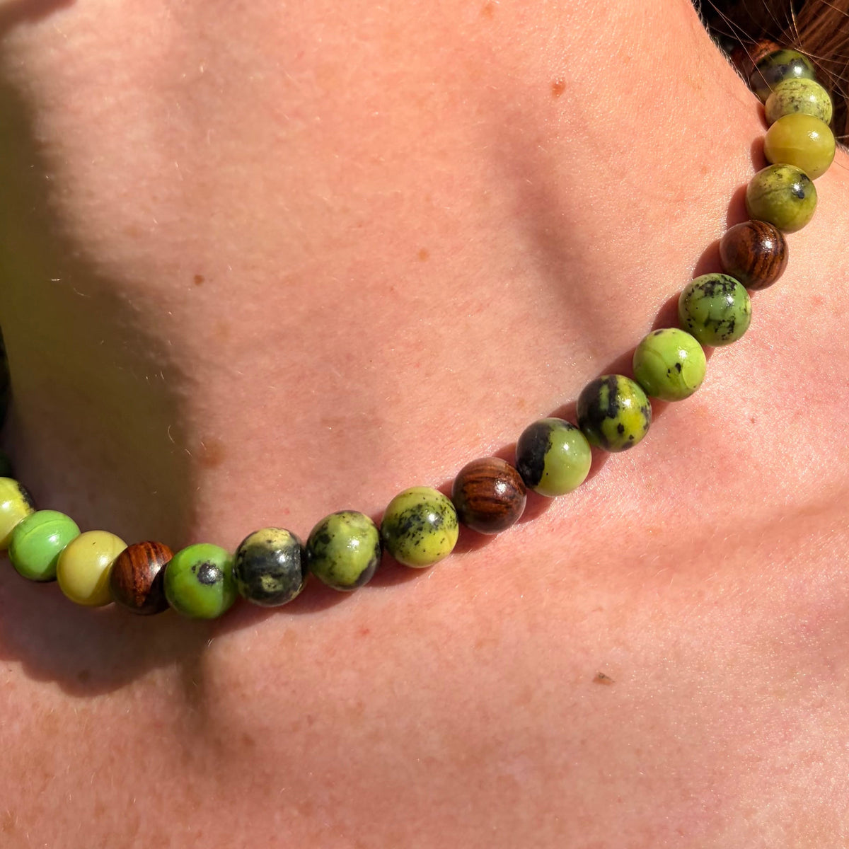Australian Butter Jade Vibrant Earth Necklace