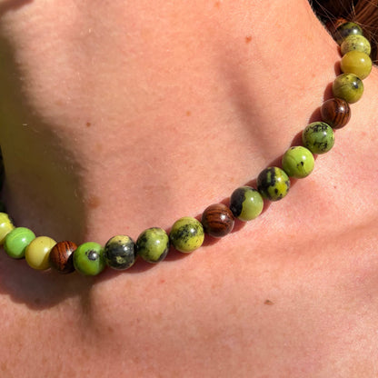 Australian Butter Jade Vibrant Earth Necklace