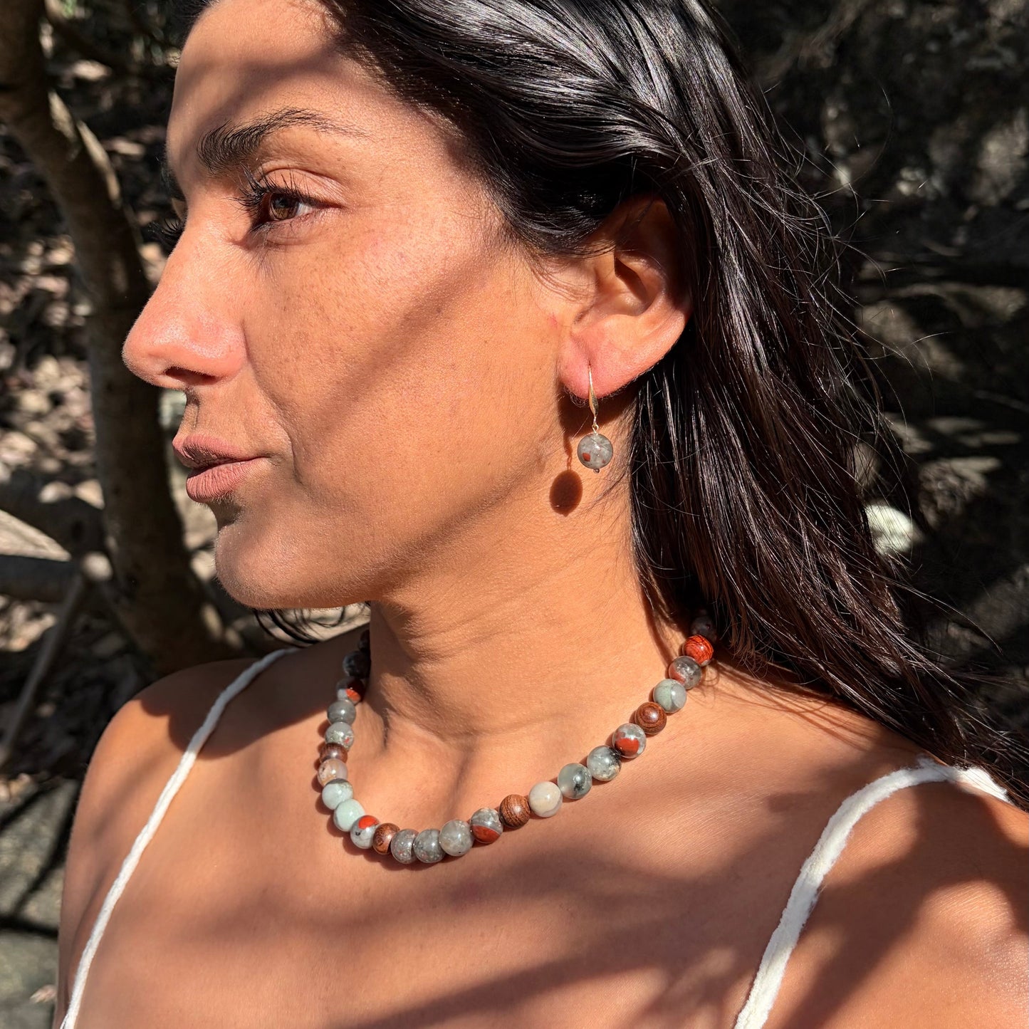 Bloodstone Down To Earth Necklace