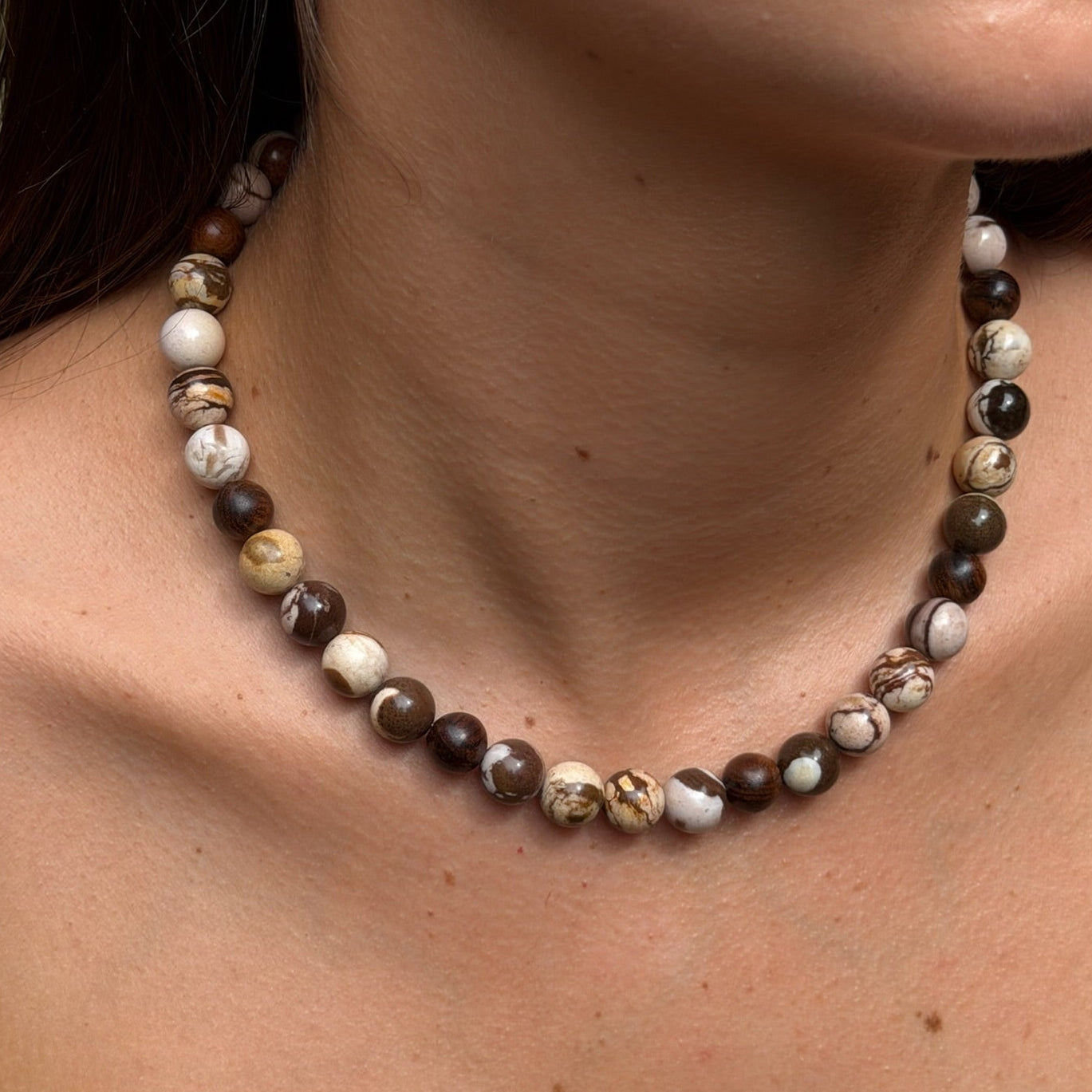 Zebra Jasper Down To Earth Necklace