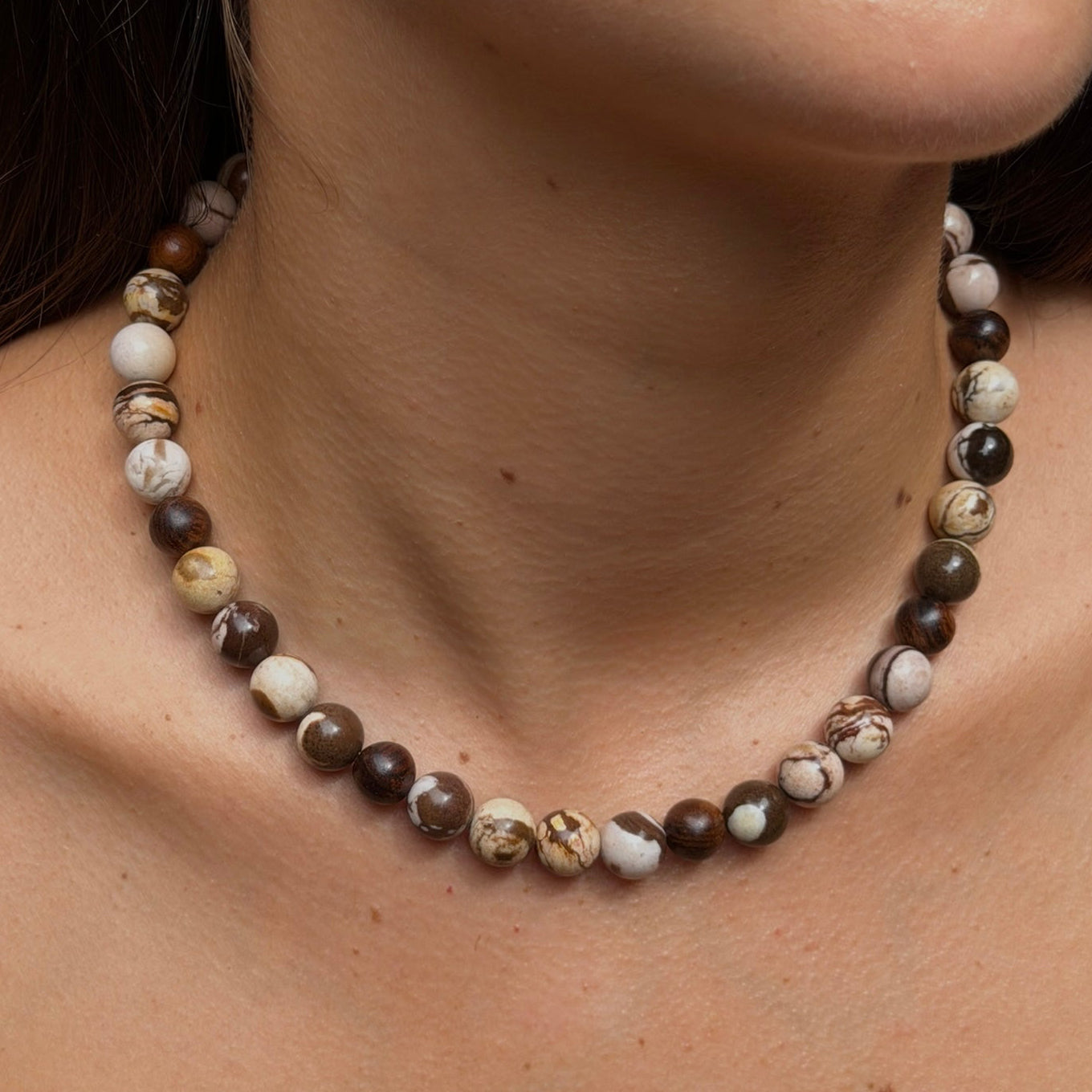 Zebra Jasper Down To Earth Necklace