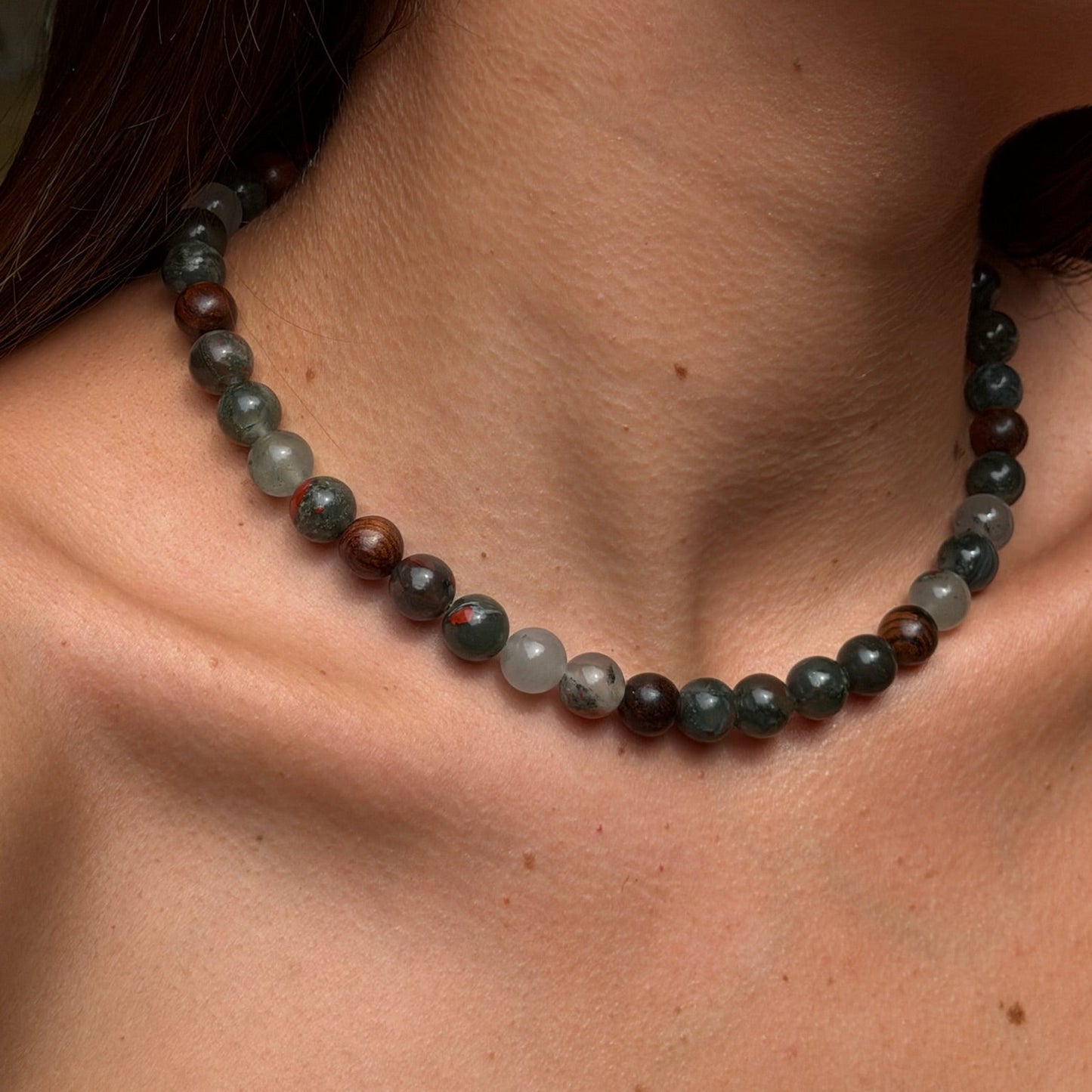 Bloodstone Down To Earth Necklace