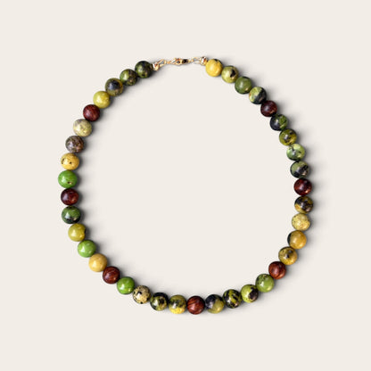 Australian Butter Jade Vibrant Earth Necklace